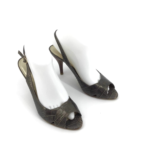 taupe slingback shoes